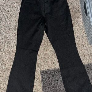 Old Navy Charcoal High-Rise Pixie Flare Pants